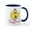 White/Navy Inside, variant on CafePress - Happy Easter Mug - 11 oz Ceramic Mug - Novelty Coffee Tea Cup