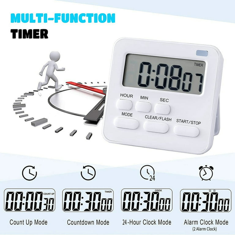  Body Sport Digital Timer – Sports Stopwatch and Countdown Timer  for Fitness & Exercise Routines – Multifunctional Timer for Gym, Kitchen,  Classroom, and Office Settings – Easy to Use –