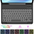 thumbnail image 5 of Keyboard Case for Samsung Galaxy Tab A9 Plus/A9+ 11 Inch 2023 Tablet, Model SM-X216 SM-X210 SM-X218, Smart Cover with Detachable Wireless Backlit Bluetooth Keyboard and Mouse, 5 of 11