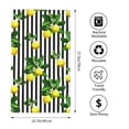 thumbnail image 4 of Bingfone Lemons On Striped Ultra Absorbent & Soft Hand Towels For Bath, Hand, Face, Gym And Spa-27.5x16in, 4 of 9