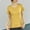 Yellow, variant on QUNYINEY Pullover Women's T-Shirts Short Sleeve Casual Crew Neck Mesh Tops Breathable Loose Workout Tops for Women