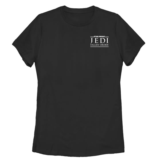 Women's Star Wars Jedi: Fallen Order Badge Logo  Graphic Tee Black 2X Large