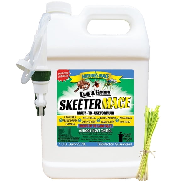 Nature's MACE Outdoor Insect Control, 1 Gallon Spray, Treats 5,000 Sq.ft, For Yard and Patio