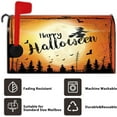 thumbnail image 6 of Happy Halloween Mailbox Cover Full Moon Graveyard Fly Witch Bat Spider Web Magnetic Mailbox Cover Scary Spooky Night Mail Box Wraps Post Letter Box Cover Standard Size 21x18 Inch for Yard, 6 of 6