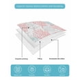 thumbnail image 5 of Quilts King Size, Red Aqua Coastal Soft Comforter Bedding Set for Bed, Sea Turtle Nautical Coral Summer Beach Lightweight Quilted Bedspread with Pillow Cover(2 Pieces) for All Season, 96x106 Inch, 5 of 6