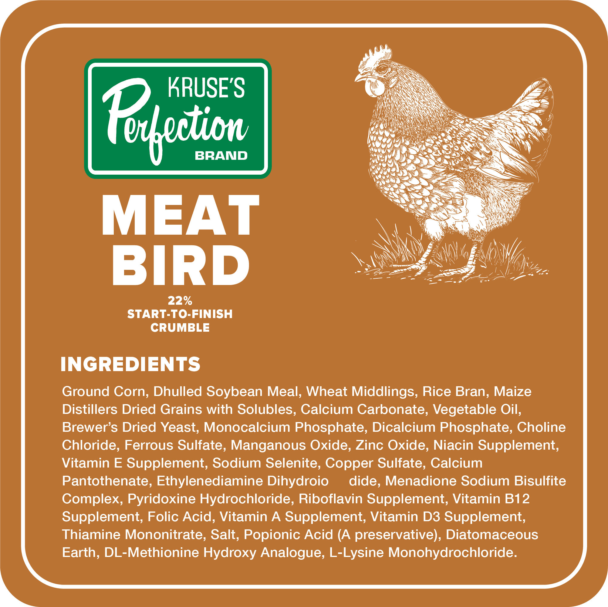 (4 pack) Meat Bird Crumble