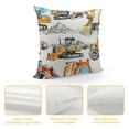 thumbnail image 4 of Orinice Kids Excavator Decorative Pillow Cover, Retro Truck Pillow Cover For Bedroom Living Room, Tractor Machinery Construction Vehicle Cushion Cover, Crane Digger Mixer Throw Pillow Cover White, 4 of 5