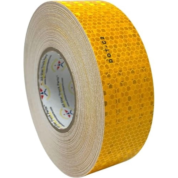 DOT-C2 Reflective Conspicuity Tape Roll High Visibility 2"x150FT Yellow Orange