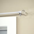 thumbnail image 4 of (2 pack) Mainstays 1/2" Adjustable Single Curtain Rod, 48"-84", White Acrylic Ball, 4 of 7