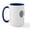 White/Navy Inside, variant on CafePress - New School Easter Eggs W Shadow White L Large Mug - 15 oz Ceramic Large White Novelty Mug