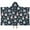 Dark Blue Princess-1, variant on Fairy Tale Princess Pattern Hooded Bath Towel,50"x30" for Ages 3 To 12 Kids, Quick Dry Lightweight Soft Microfiber Hood Beach Towel Cover Up for Kids