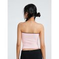 thumbnail image 4 of Top de tubo para mujer, sin tirantes, sin espalda, con estampado de flores, chaleco de verano para fiesta de club, 4 of 5