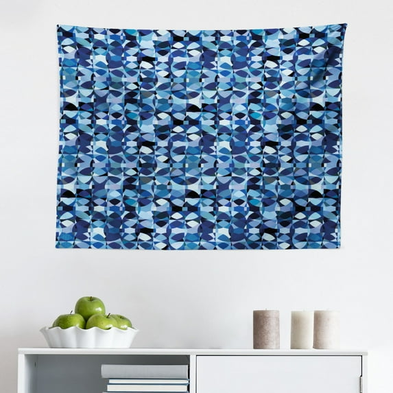 Vintage Tapestry, Flourishes Drawn by Hand Floral Details Victorian Inspired Ornaments, Fabric Wall Hanging Decor for Bedroom Living Room Dorm, 2 Sizes, Cream and Laurel Green, by Ambesonne