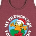thumbnail image 3 of Garfield - My Presence Is Your Present - Women's Racerback Tank Top, 3 of 5