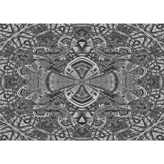 Ahgly Company Machine Washable Indoor Rectangle Transitional Dark Gray Area Rugs, 6' x 9'