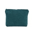 thumbnail image 2 of Corduroy Storage Bag | Large Capacity Travel Makeup Bag Wallet Organizer | Zipper Closure | Multi-Purpose Cosmetic Toiletry Case | Embossed Texture | 18x26cm | 1 Piece | Pink Green Blue, 2 of 6