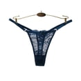 thumbnail image 6 of 6Pack Women Sexy Floral Y-Back G-String Panties Underwear Low Rise T-Back Underpants, 6 of 7