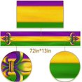 thumbnail image 3 of Rdsfhsp Mardi Gras Table Runner New Orleans Brazil Carnival Masquerade Party Decoration Holiday Kitchen Dining Room Home Decor 13" x 72", 3 of 5