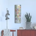 thumbnail image 4 of Luxe Metal Art 'Dreamy Flowers I' by Silvia Vassileva, Metal Wall Art, 12" x 36", 4 of 9