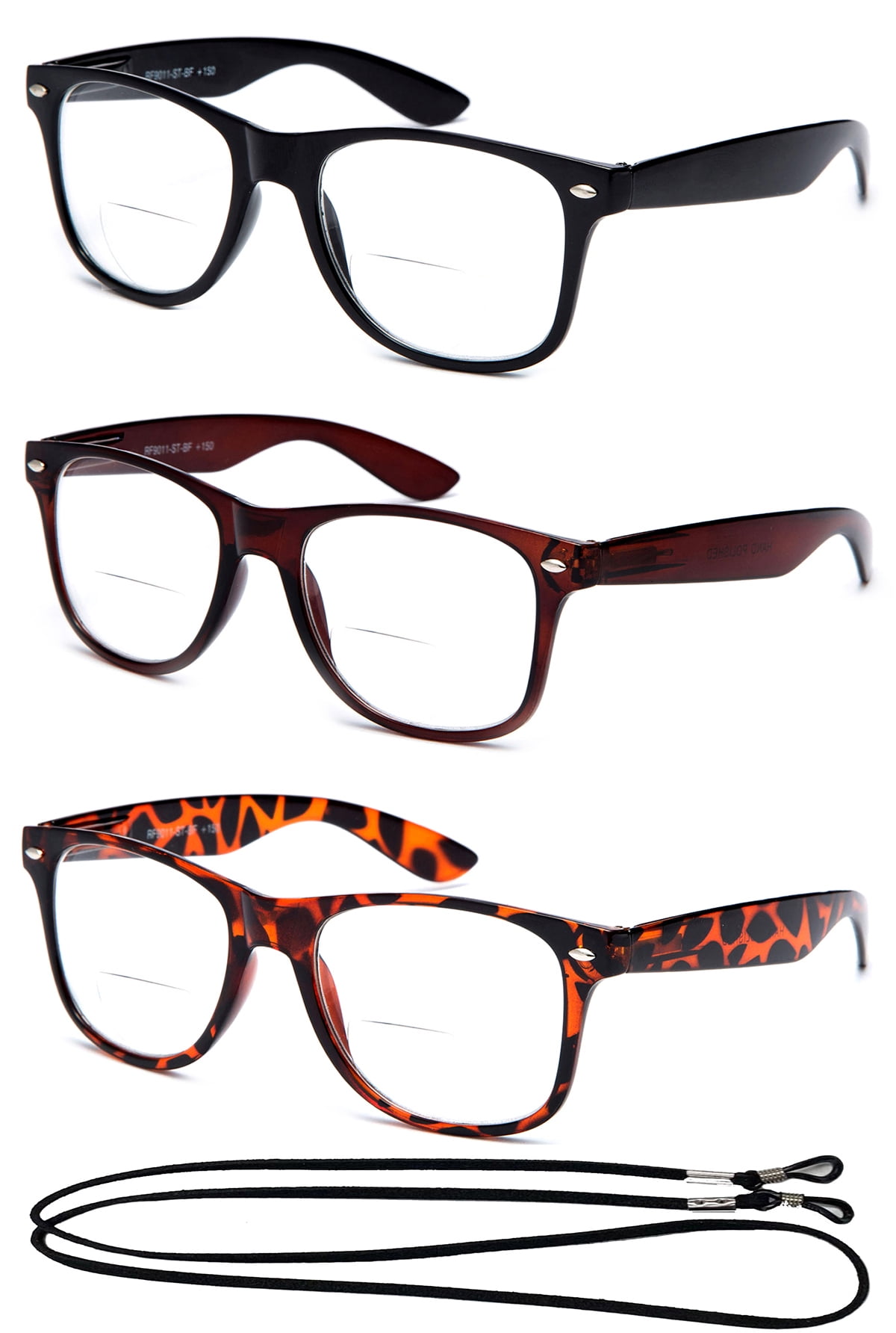 3 Pack Bifocal Oversize Large Vintage Style Comfortable Stylish Simple