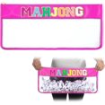 thumbnail image 1 of 1 PCS  Mahjong Bag - Empty Mahjong Tiles Bag Only with Zippered & Letters, Case Only(Hot Pink,Moh-jong), 1 of 12