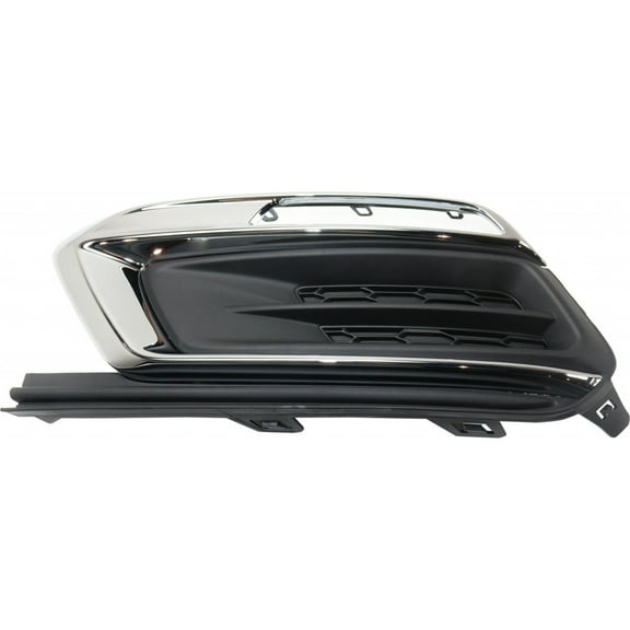 For Chevy Cruze Limited 2016 Fog Light Cover Driver Side | Front | Black | Made of Plastic | With Chrome | With Daytime Running Light | Replacement For GM1038184 | 94516100