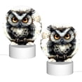 thumbnail image 2 of Balery Whimsical Owl On Branch Pattern Acrylic Night Light Gift with 3 Color ModesTouch-Sensitive LED Lamp Perfect Gift for Mother's Day, Birthday, or Christmas, 2 of 9