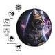 thumbnail image 4 of Balery Purple Moon Cat Cubiertas para Neumáticos - Protector Resistente para Neumáticos de Camioneta, SUV, Remolque, Camper y RV-17 inch, 4 of 6
