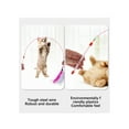 thumbnail image 2 of Methold Juguete interactivo portátil para gatos de 90cm, divertidos juguetes de plumas, alambre de acero, ligero, hermosos gatos, palo de teaser, Juguetes para gatos Methold PT004835-00, 2 of 6