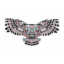 CafePress - Mystic Owl In Native American Style Wall Decal - 35x21 Wall Decal