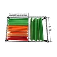 thumbnail image 3 of Zimtown Mobile Letter/Legal File Cart Compact Mobile File Cart Storage Organizer, 3 of 11