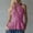 *Purple, variant on ClodeEU Women's Halter Neck Sleeveless Ruff Trim Peplum Blouse, Button Solid Color Tank Top for Summer Black,Women's Plus L