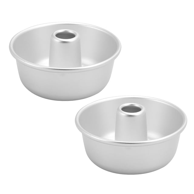 EeaseMX 2 moldes de aluminio para hornear donas, mousse, chocolate, brownies, postres, donas y repostería (plateados).