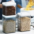 thumbnail image 4 of Contenedor de almacenamiento de alimentos de 700/1300/1800ML, nevera de cocina de plástico, caja de fideos, tanque de almacenamiento multigrano, Organizadores de utensilios de cocina 1500ML Bearachild HA000782-03B, 4 of 6