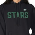thumbnail image 3 of Women's G-III 4Her by Carl Banks  Black Dallas Stars Dot Print Pullover Hoodie, 3 of 3