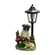 thumbnail image 3 of Estatua de perro Pug shamjiam de jardín con lámpara de poste solar 15 x 12 x 34 cm, 3 of 8