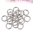 thumbnail image 4 of SHOWERORO 20 Pcs O Shaped Open Jump Rings Charm Attachment Rings Connector for Bags Silver, 4 of 6