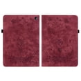 thumbnail image 2 of ELEHOLD Case for Kindle Fire 7 (12th Generation, 2022 release), Embossed Butterfly PU Leather Card Holder Folio Cover with Stylus Loop, Multiple Viewing Angles Stand Protective Shell,Red, 2 of 7
