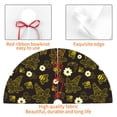 thumbnail image 4 of Sikiie Gnomes With Honey And Bees 30-48 inches {designName} Print Christmas Tree Skirt Snowman Xmas Tree Skirt with Edge Christmas Decorations for Holiday Party48", 4 of 7