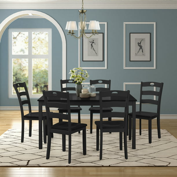 Dining Table Set With 6 Chairs 7 Piece, Dining Table Chairs Clearance
