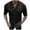 Black, variant on Men Solid Color Cardigan Short Sleeved V Neck Casual Business Western Trend Jacket