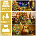thumbnail image 5 of Christmas Tree Lights USB with Timer 10 Strings Kedoxi Xmas String Lights with Ring 4.9FT Easy to Install Christmas Curtain Fairy Tree Light 8 Mode 200LED for Xmas Fir Pine Party Decoration Colorful, 5 of 6