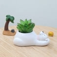 thumbnail image 5 of Cartoon Animal Planter Flowerpot Fleshy Flower Pot Decoration Cartoon Figurine Micro Landscape Potted Resin Flowerpot,A2, 5 of 19