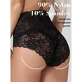 thumbnail image 2 of Women's Underwear Breathable High Waisted Sexy Lace Panties,4 Pack, 2 of 6
