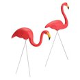 thumbnail image 4 of 2 Piezas De Plástico Mirando Hacia Arriba Y Abajo Adornos De Pastizales Flamencos Decoración De Césped Rojo Sunnimix Flamenco, 4 of 8