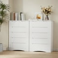 thumbnail image 3 of 6 Drawer Dresser for Bedroom Clearance, Lofka Tall White Vertical Chest of Drawers with Anti-Tipping & Dual-Size Drawers, Small Space Storage Solution, 3 of 14