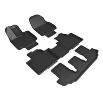 3D MAXpider Custom Fit Kagu Floor Mat (Black) for 2021-2022 Toyota Highlander - Complete Set