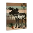 thumbnail image 2 of Stupell Enjoy The Wood Patterned Moose Animals & Insects Painting Gallery Wrapped Canvas Print Wall Art, 2 of 5