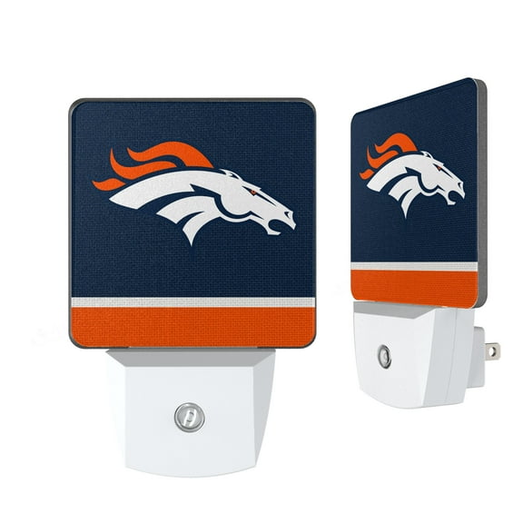 Denver Broncos Stripe Design Nightlight 2-Pack