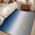 thumbnail image 3 of Area Rug 3x5ft, Dark Blue Gradient Gray Washable Rugs for Living Room Bedroom, Ombre Minimalist Style Soft Non-slip Area Rugs Rectangle Floor Carpet for Dining Room, 3 of 9